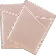 Gadpiparty 2Pcs PU Card Holders for Mobile Phones Ultra Thin Wallets for Cards and Cash Sturdy and Practical Phone Accessories for Organizing Parking Cards and More