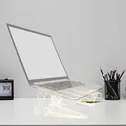 Acrylic Laptop Stand | Acrylic Laptop Stand for Desk Acrylic Laptop Riser Universal Computer Stand Ergonomic Laptop Holder Laptop Cooling Stand Compatible with 10-15'' MacBook Stand