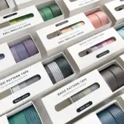 8 Washi tape|Basic Patterns|Colorful|Rainbow|Journal|Craft Project