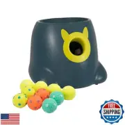 WIGGLYTAIL Automatic Ball Launcher for Dogs, Dog Fetch Ball Thrower Launcher,