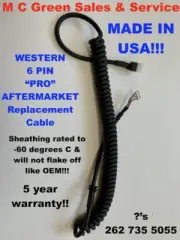 WESTERN CAB COMMAND SNOW PLOW 6 PIN HANDHELD CONTROLLER SUPER HD CABLE 96437