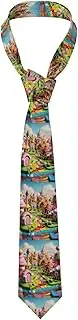 OAZCVBNN Candy Land Print Men's Ties Wedding Tuxedo Sets Essential Tie Accessories 1.4 IN x 3.1 IN x 4.76 FT