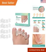 Toe Separators to Correct Bunion - Toe Spacers for Women Men, Relieve Feet Pa...