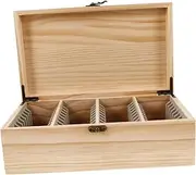 HOUDERCO Portable Coin Collection Box Stylish Coin Storage Case Elegant Design for Collectors and Home Display