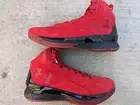 DS UNDER ARMOUR CURRY I LUX TRIPLE RED PRM sz 8.5 mvp iv 4 finals flow 12 xii