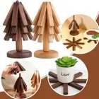 Wooden Tree Trivet Wooden Trivets Foldable Heat-insulating Placemat Home