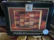 NEW! Vtg Napa Valley Box Company 100 Cassette Tape Wooden Storage Holder