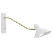 Farrah Long Arm White Reading Wall Light