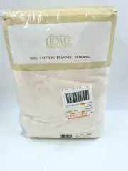 Eddie Bauer Home Collection Sheet Set Natural Twin Size Cotton Flannel Bedding