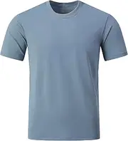 [BOWOXO] Men's Short Sleeve UPF 50+ T-Shirt Quick Dry Rash Guard Athletic Running Swim Top Tee Performance Water Shirts