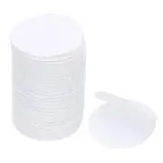 24 Pcs 2" Hook and Loop Strips Round Tape Double Sided White