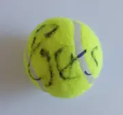 ROGER FEDERER HAND SIGNED TENNIS BALL