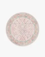 185' Round | Machine Washable Runner Rug | Kid & Pet Friendly | Indoor Rug | Fit For A Queen Soft Rose Rug by Bridgerton | Ruggable