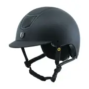 Tipperary Devon MIPS Helmet Black Ultra Matte Top Shell - Traditional/Wide Brim