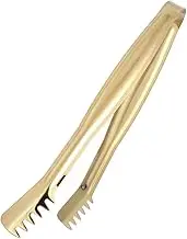 iplusmile 4Pcs Stainless Steel Mini Food Serving Tongs Practical Ice Cube Tongs Bread Clip for Home Kitchen Bar Supplies and Outdoor Activities Golden