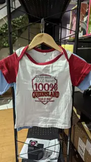 4 Maroons Kids 100% Queensland Born n Bred T Shirt AP73