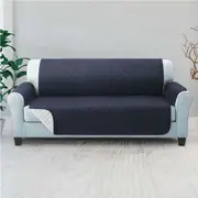 3 Seater Artiss Sofa Cover Couch Covers Quilted Dark Grey