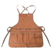 BBQ Grills Adjustable Apron Cross Back Apron with Pockets Canvas Work Aprons