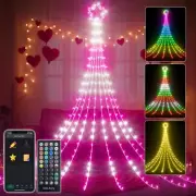 23FT Outdoor Christmas Decorations Star String Lights, Smart RGB Led Tree Lig...