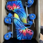 Roller Derby Elite Freestyle Burst Tie Dye Roller Skates Men’s 7 Women’s 8 NIB