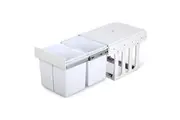 Cefito Pull Out Bin Kitchen Double Basket 2X15L White