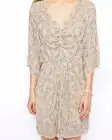 NWT Needle & Thread Handmade Beaded Cocktail Dress Kimono Sleeves Summer Sz 4