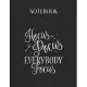 Notebook: Hocus Pocus Everybody Focus Funny Teacher Halloween Lovely Composition Notes Notebook for Work Marble Size College Rul