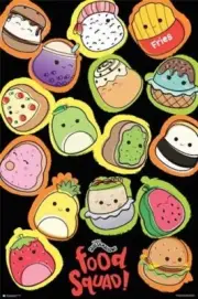 Squishmallows - Food Squad POSTER 61x91cm NEW Squish mallows characters collage