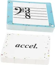 Totority 80pcs Music Education Cards Learning Tool for Piano Violin More Durable Flashcards for Rhythm Practice Music Theory for Beginners