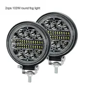 NLpearl 4inch 102W LED Light Bar/Work Light Spot Flood For Truck Boat ATV Jeep Tractor OffRoad 4x4 Barra led Headlight 12V 24V 2pcs round 102W