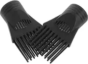 LOORGVEL 2pcs Hair Dryer Comb Nozzle Attachments Reusable Diffuser for Quick Drying Even Heat Distribution Compatible Hair Dryers