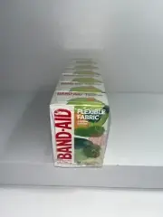6 Sealed Boxs Band Aid Flexible Fabric, 30 Assorted Sizes Each Box