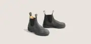 Blundstone Women's Chelsea Black Water-Resistant Lightweight Leather Boot #587