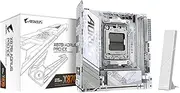 GIGABYTE X870I AORUS PRO ICE Motherboard - Supports AMD Ryzen 9000 Series CPUs, 8+2+1 Phases VRM, up to 8400MHz DDR5 (OC), 1xPCIe 5.0 M.2 + 1xPCIe 4.0 M.2, WI-FI 7, 2,5GbE LAN, USB 4