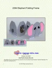 Elephant Folding Frame-Plastic Canvas Pattern or Kit