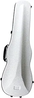 ａ aternee Violin Hard Case,Violin Storage Hard Box,Handbag Portable Waterproof Professional Violin Carrying Bag for Amateur Players, white