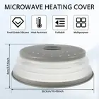 10.5inch Microwave Splatter Cover Collapsible Microwave Plate Cover with Payuh