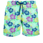 Vilebrequin Moorea Swim Short Tropical Turtles Cardamome