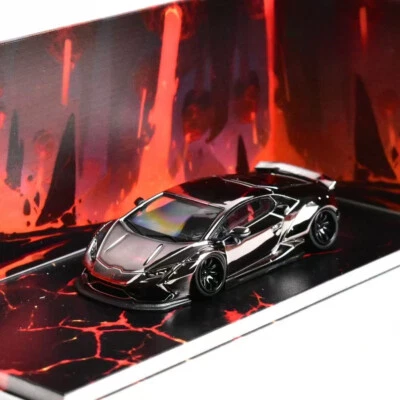 MJ 1:64 Black Lamborghini LP610 resin car model