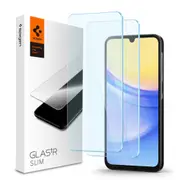 SPIGEN Galaxy A25/ A15/ 5G Screen Protector, Genuine Tempered Glass GLAS.tR Slim Cover 2 PCS for Samsung