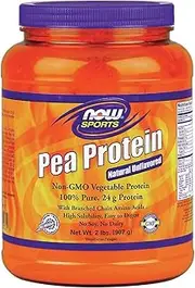 (Pack of 2) - 100% Pure Pea Protein (Pack of 2) Now Foods 0.9kg Powder