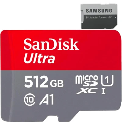 SanDisk Ultra A1 Micro SD Memory Card Class 10 TF SD Card 512GB with Adapter