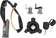 Lock Cylinder Kit, Compatible with Peugeot 206 206, Ignition Switch Lock Set, Vehicle Door Lock Cylinder Replacement