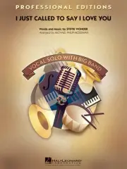 I Just Called to Say I Love You Vocal Solo Jazz Ensemble Bb Sheet Music Book