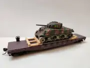 Model Railroads & Trains -HO Scale -Gorgi Sherman Tank Military Load M4
