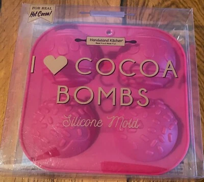 Handstand Kitchen Hot Cocoa Bomb Mini Set, Silicone Mold-NEW