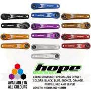 Hope E-Bike Crankset Crank Arms Specialized Offset All Options and Colors - New
