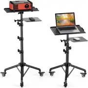 Amada Projector Stand with Wheels Laptop Tripod Stand with Bag Rolling Laptop...