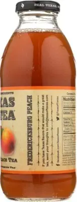 Texas Tea Fredericksburg Peach Tea, 16 Fluid Ounce - 12 per case