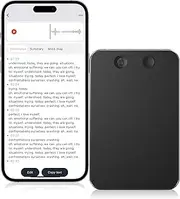 64GB Note Voice Recorder with Transcribe,Mind Mapping & AI Summary,Digital Voice Recorder with App,Audio Recorder for Lectures,Phone Calls,Meetings,Interviews Etc